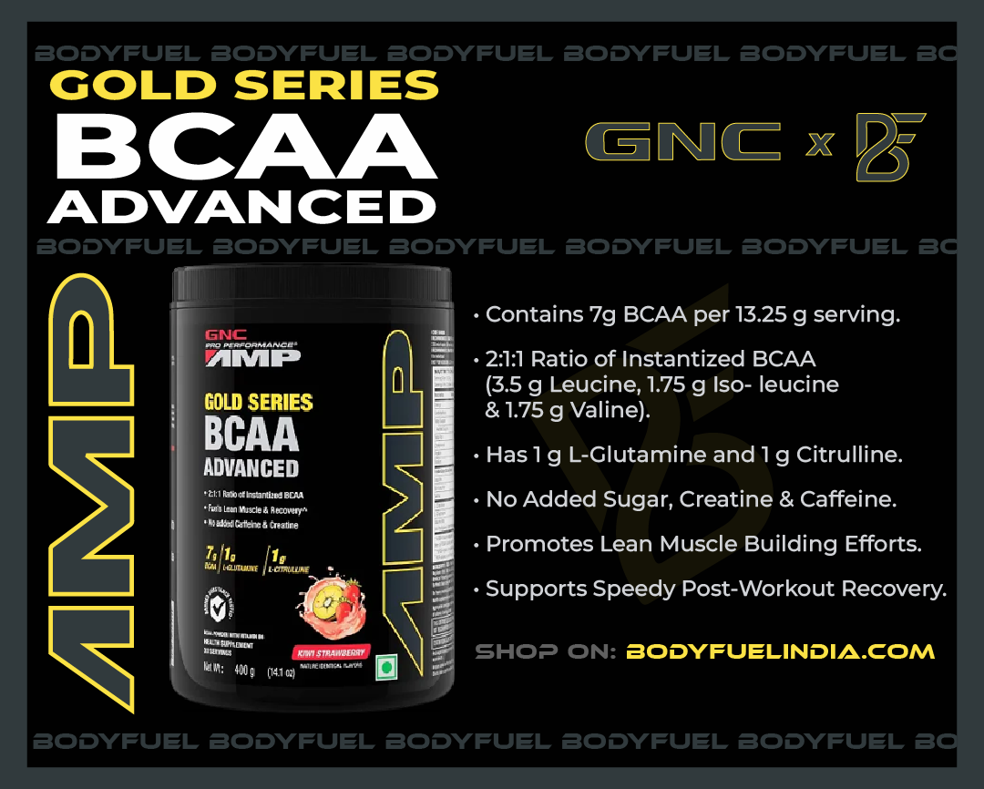 GNC AMP Gold Series BCAA Advanced, Body Fuel India